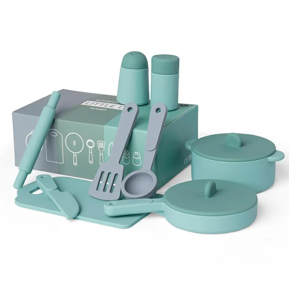New Køkkensæt af silikone, 11 dele