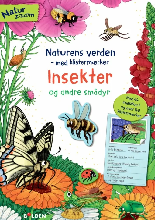 Best Forlaget Bolden Klistermærkebog - Insekter og andre smådyr