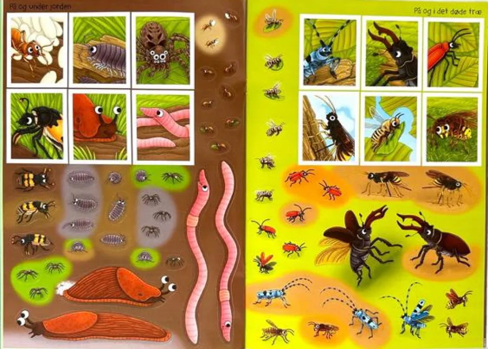 Best Forlaget Bolden Klistermærkebog - Insekter og andre smådyr