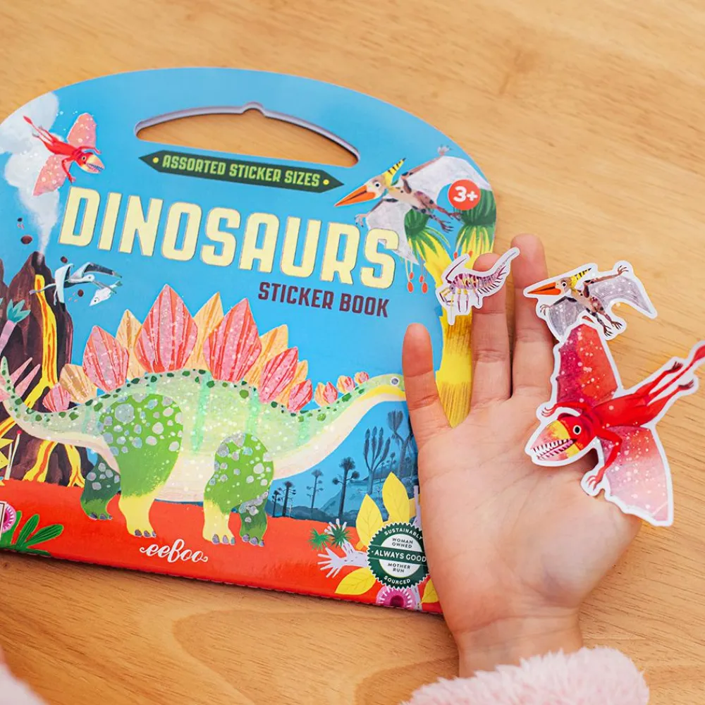 Clearance eeBoo Klistermærker - Dinosaurer, 200+ stk