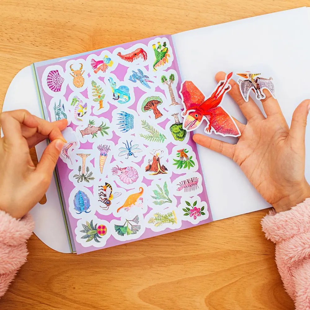 Clearance eeBoo Klistermærker - Dinosaurer, 200+ stk