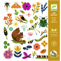 Hot Djeco Klistermærker - Haveliv, 160 stk