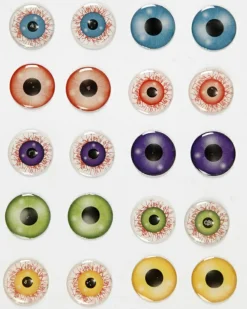 Online Creativ Company Klistermærker - Øjne 3D, Ø 20 mm, 1 ark