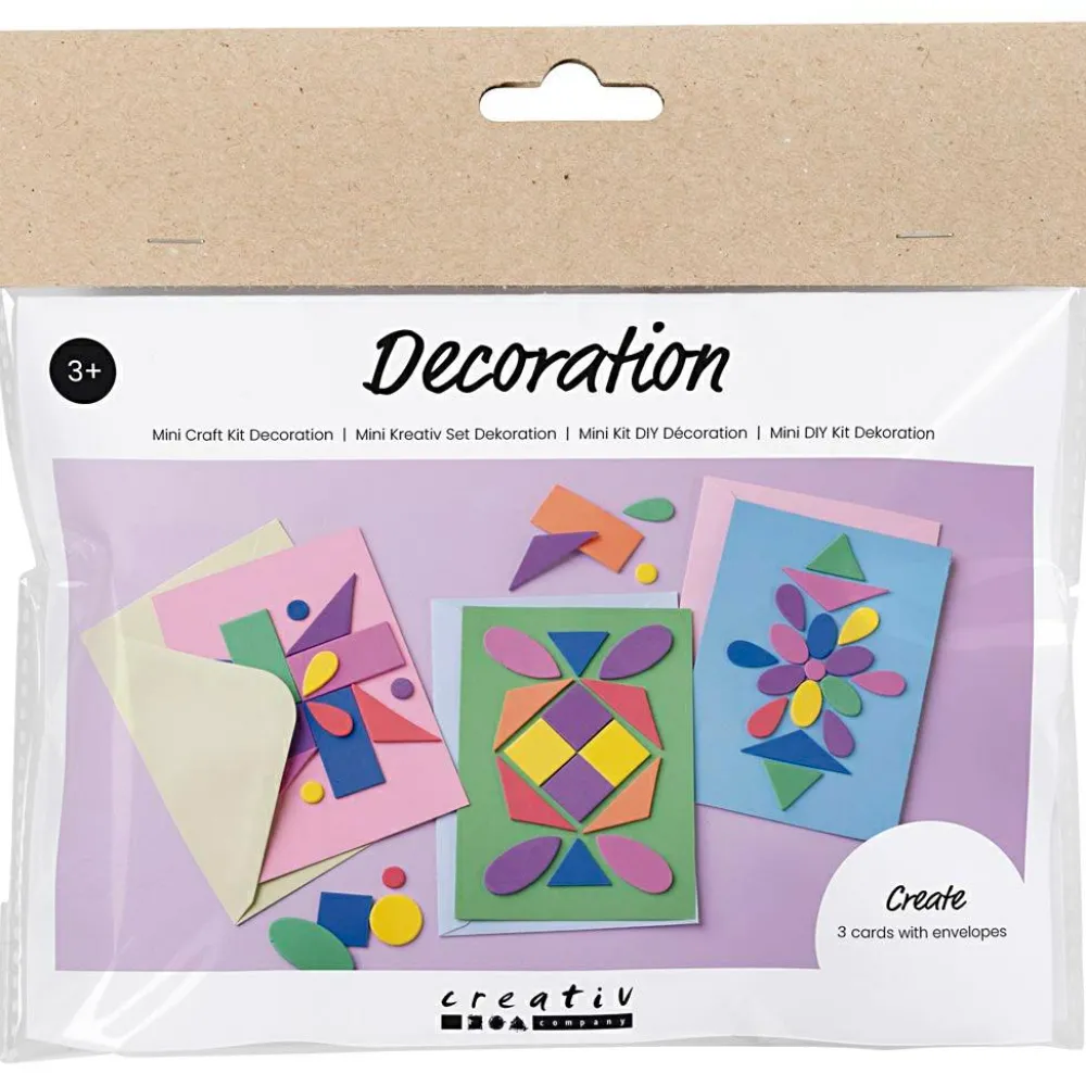 Hot Creativ Company Kreapose - Lav dekorationskort m. mønstre