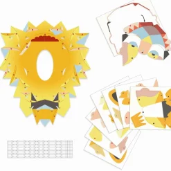 Clearance Djeco Kreativ med papir - 3D løve