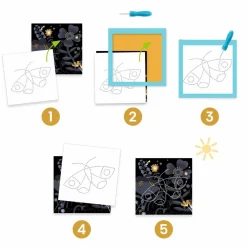 Djeco Kreativ æske - Hvem gemmer sig i natten?