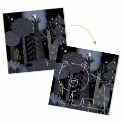 Djeco Kreativ æske - Hvem gemmer sig i natten?