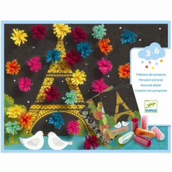 Clearance Djeco Kreativ æske - Pynt med pomponer