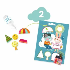 Hot Djeco Kreativt aktivitetssæt - Kat og hendes venner