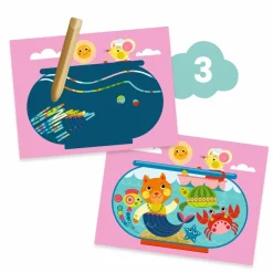 Hot Djeco Kreativt aktivitetssæt - Kat og hendes venner