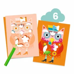 Hot Djeco Kreativt aktivitetssæt - Kat og hendes venner