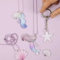 Sale Creativ Company Krympeplast m. motiver - Havfrue, 4 ark