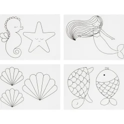 Sale Creativ Company Krympeplast m. motiver - Havfrue, 4 ark