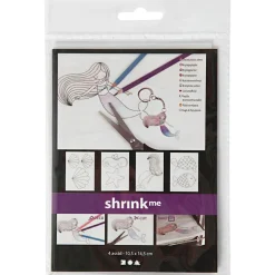 Sale Creativ Company Krympeplast m. motiver - Havfrue, 4 ark