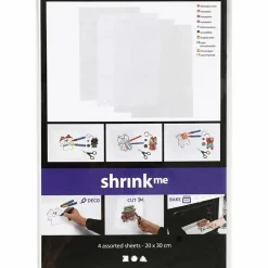 New Creativ Company Krympeplast transparent mat - 20x30 cm, 4 ark