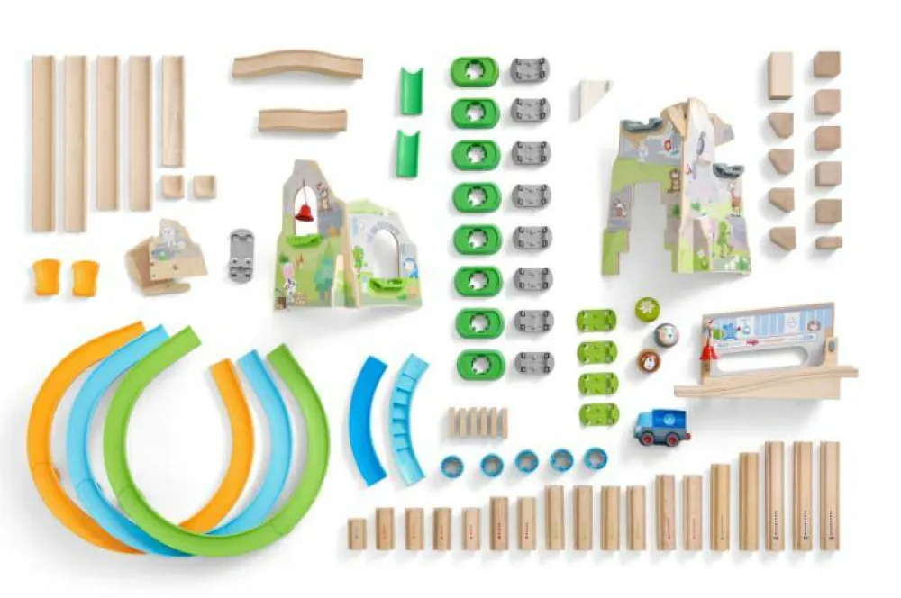 New Haba Kullerbü kuglebane - Det store bjerg-eventyr