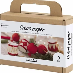 New Creativ Company Lav julepynt af crepepapir, 9 stk