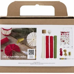 New Creativ Company Lav julepynt af crepepapir, 9 stk