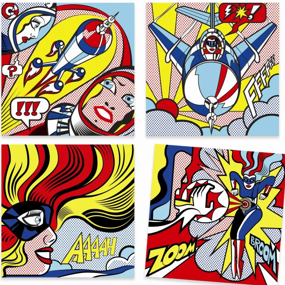 Discount Djeco Lav kunst som Roy Lichtenstein (overføring)
