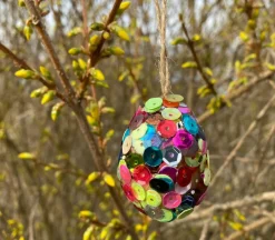 Sale Creativ Company Lav påskeæg m. satinsnor - Gul/Pink/Turkis