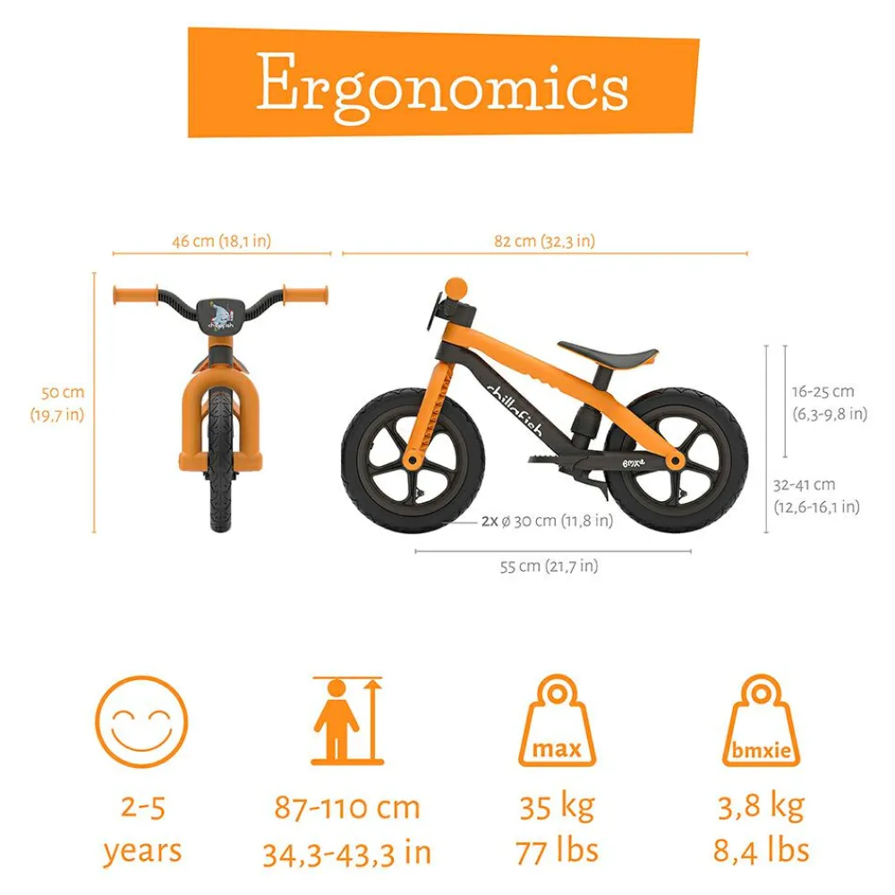 Best Chillafish Løbecykel BMXie 2 - Ginger (2-5 år)