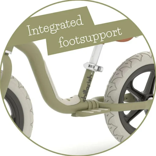 Discount Chillafish Løbecykel Charlie LUX  - Oliven (2-5 år)