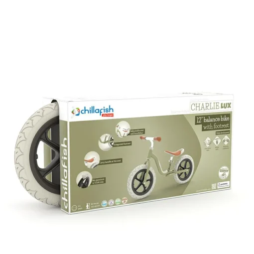 Discount Chillafish Løbecykel Charlie LUX  - Oliven (2-5 år)
