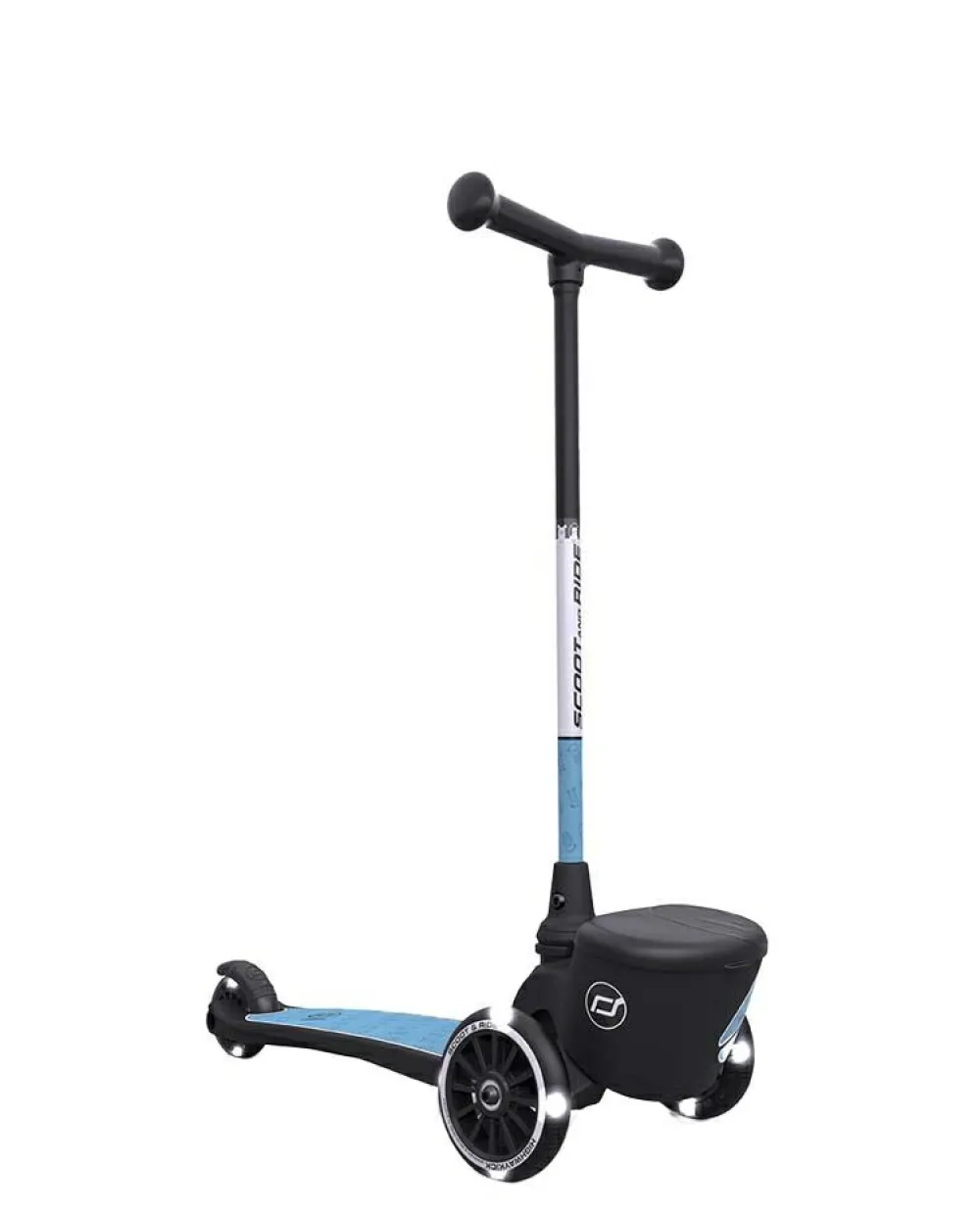 Best Scoot & Ride Løbehjul - Highwaykick 2 Lifestyle m. LED, Steel