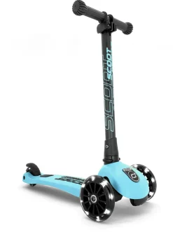 Hot Scoot & Ride Løbehjul - Highwaykick 3 m. LED, Blueberry