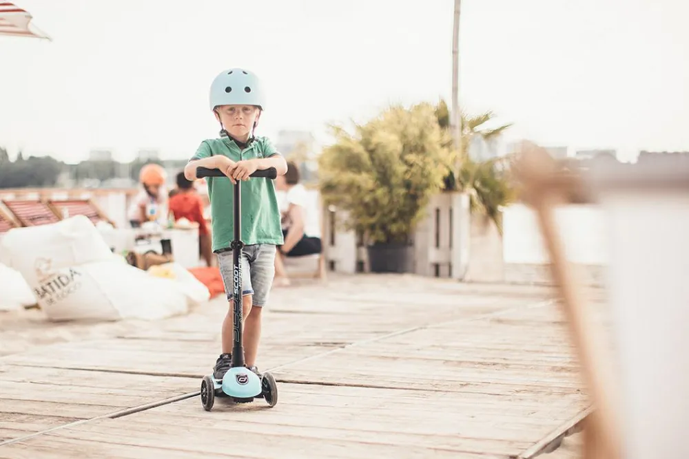 Hot Scoot & Ride Løbehjul - Highwaykick 3 m. LED, Blueberry