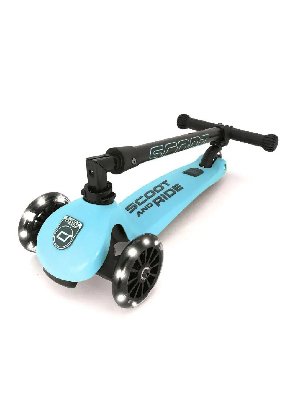 Hot Scoot & Ride Løbehjul - Highwaykick 3 m. LED, Blueberry
