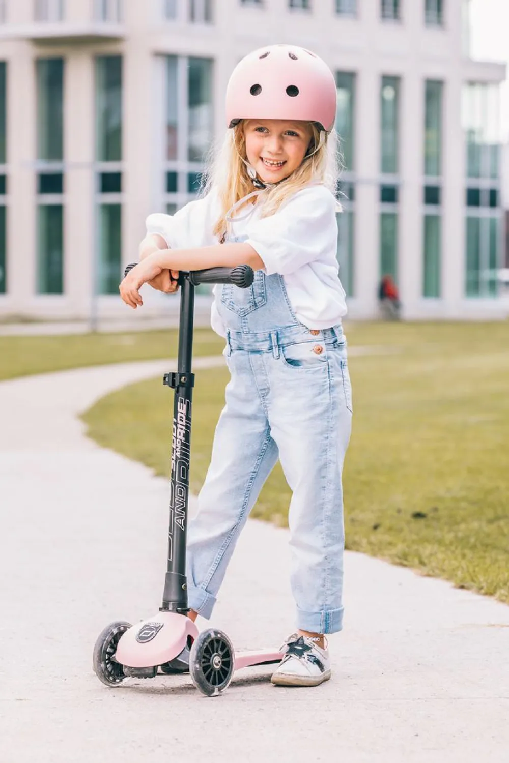 New Scoot & Ride Løbehjul - Highwaykick 3 m. LED, Rose