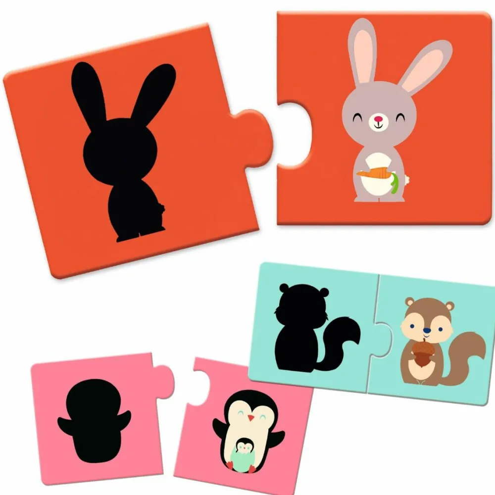 Outlet Djeco Leg & Lær-puslespil - Skygger