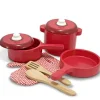 New Melissa & Doug Legekøkken tilbehør - Grydesæt i træ med tilbehør