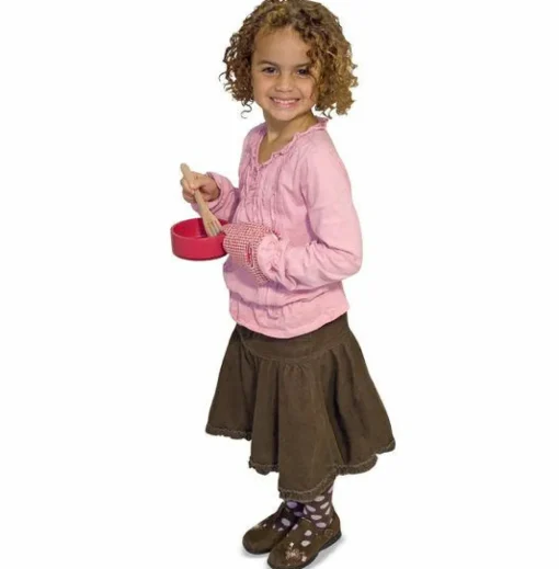 New Melissa & Doug Legekøkken tilbehør - Grydesæt i træ med tilbehør