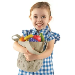 Best Learning Resources Legemad - Indkøbspose m. frugt og grønt, 16 stk