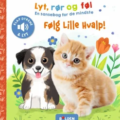 Sale Forlaget Bolden Lyt, rør og føl - Følg lille hvalp