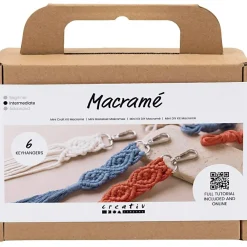 Creativ Company Macramé kit mini - Nøgleringe