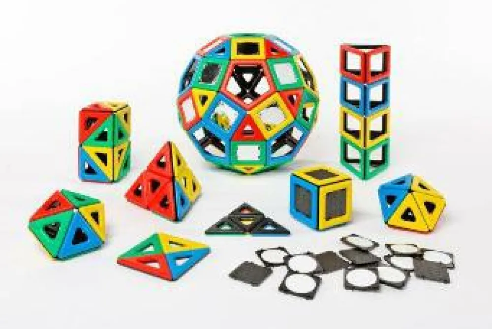 Online Polydron MAG | Deluxe institutionssæt | 184 dele