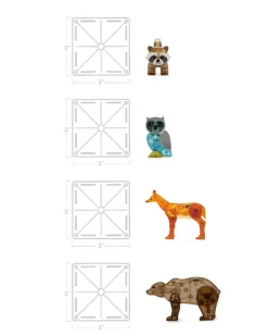 Hot Magna-Tiles | Livet i skoven, 25 stk