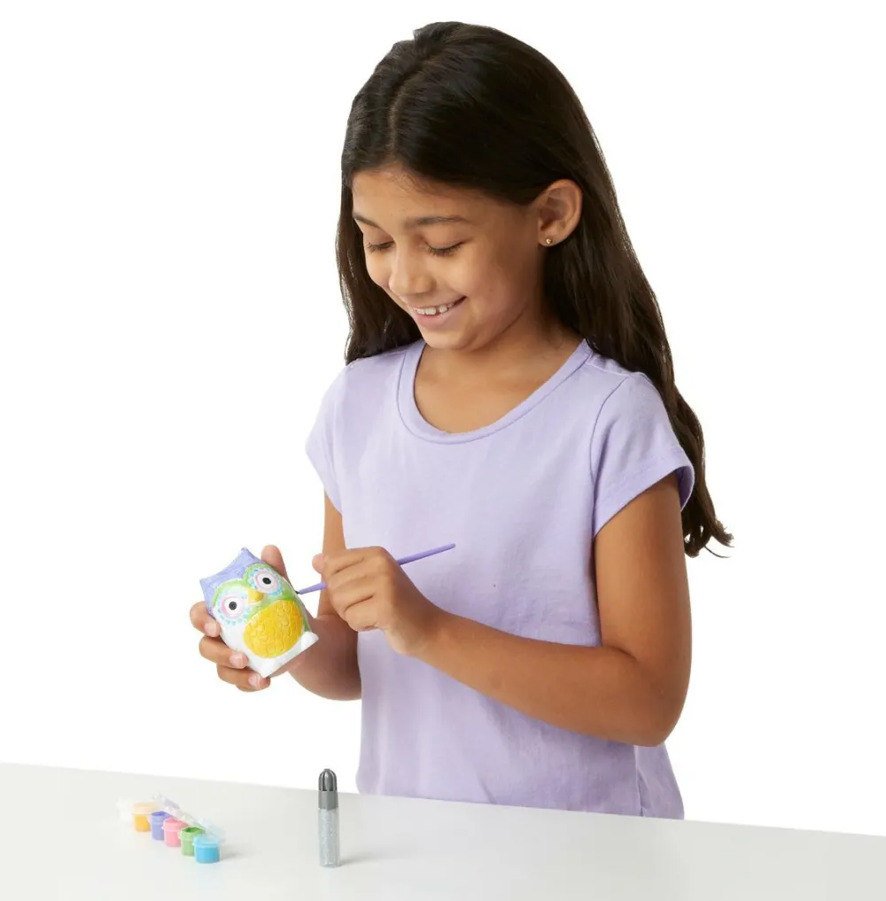 Sale Melissa & Doug Mal din egen sparebøsse - Ugle