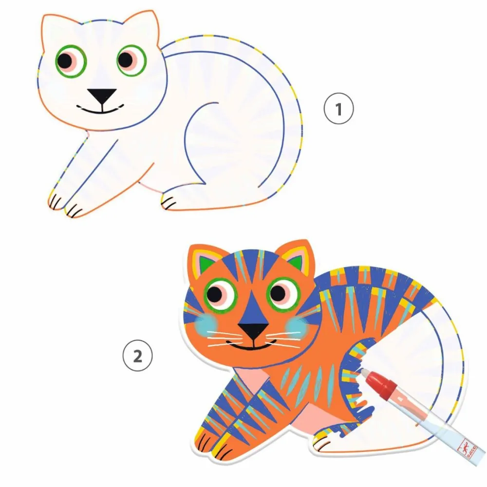 Outlet Djeco Mal med vand - Dyrevenner