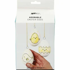 Hot Creativ Company Mal påskeæg m. vandfarve, 3 stk