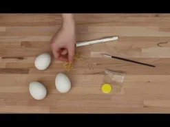 Hot Creativ Company Mal påskeæg m. vandfarve, 3 stk