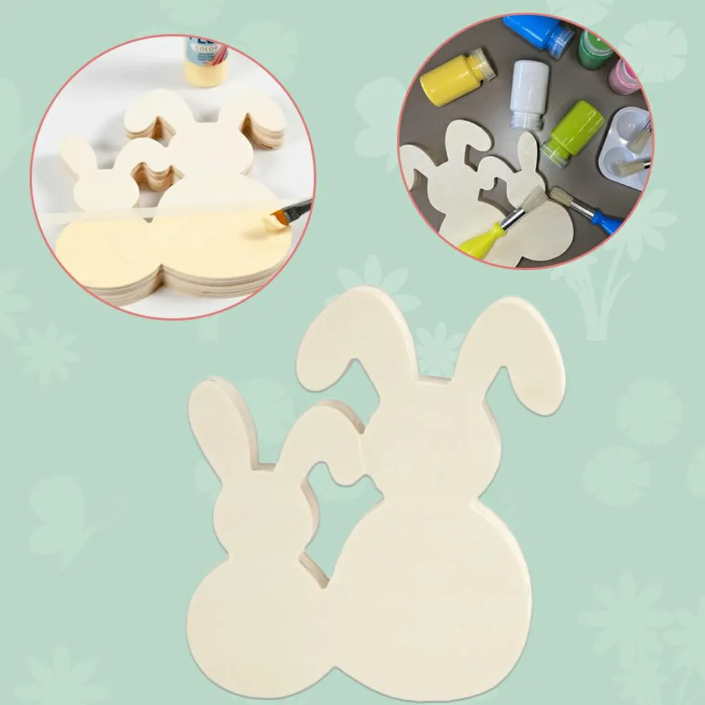 Sale Creativ Company Mal påskeharer i træ - B: 16 cm.