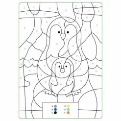 Forlaget Bolden Malebog med farvekoder - Dyreunger