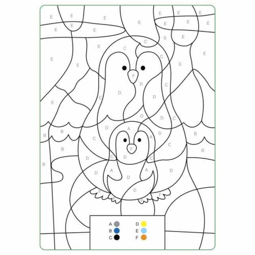 Forlaget Bolden Malebog med farvekoder - Dyreunger