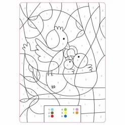 Forlaget Bolden Malebog med farvekoder - Dyreunger