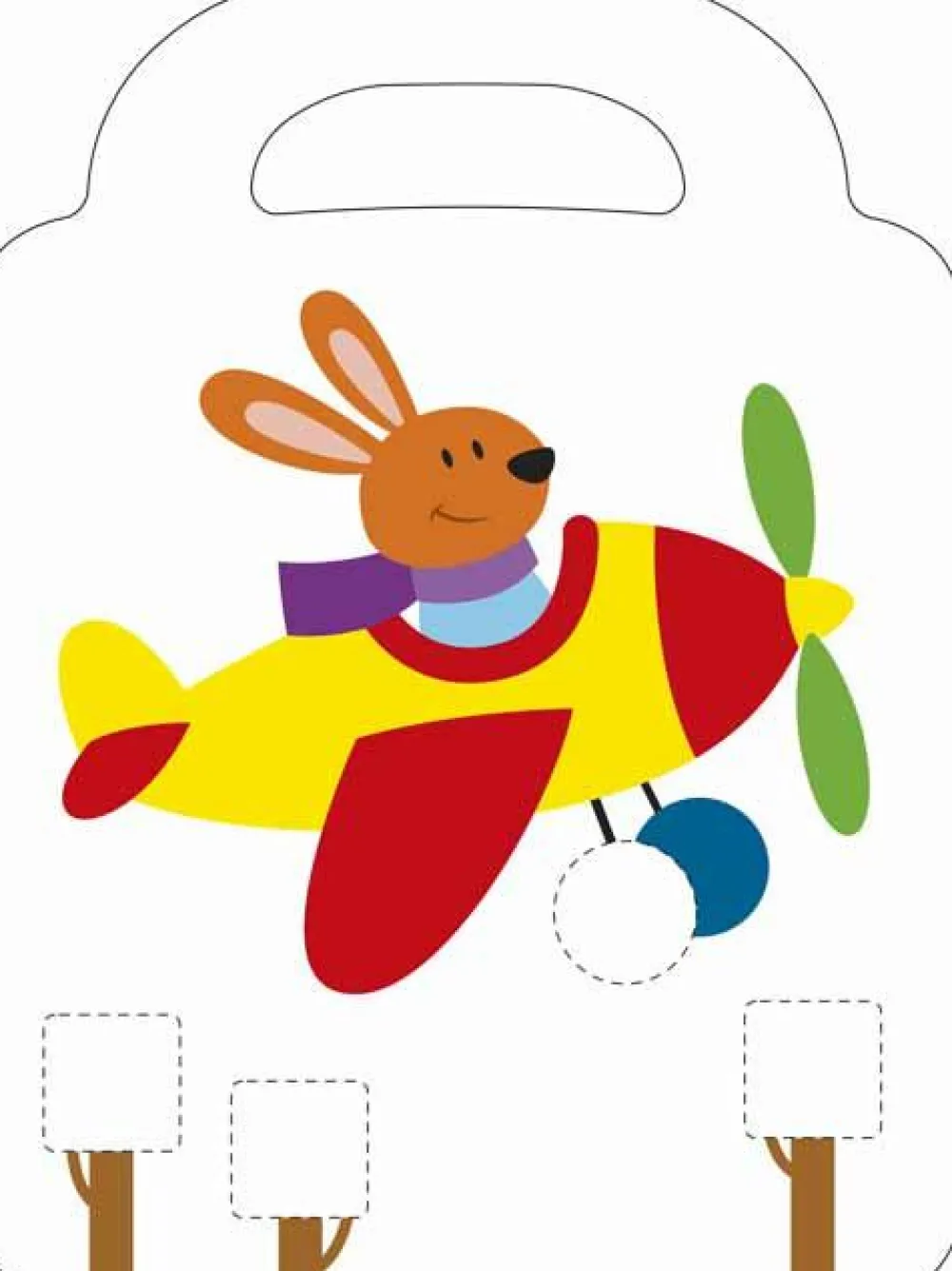 Best Forlaget Bolden Malebog med klistermærker - Kanin