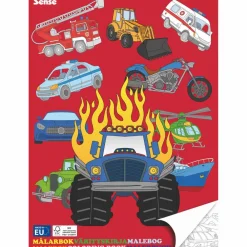 Hot Malebog med køretøjer, 36 sider